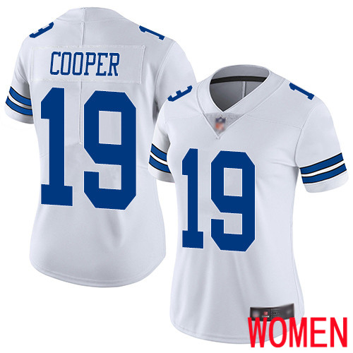Women Dallas Cowboys Limited White Amari Cooper Road #19 Vapor Untouchable NFL Jersey